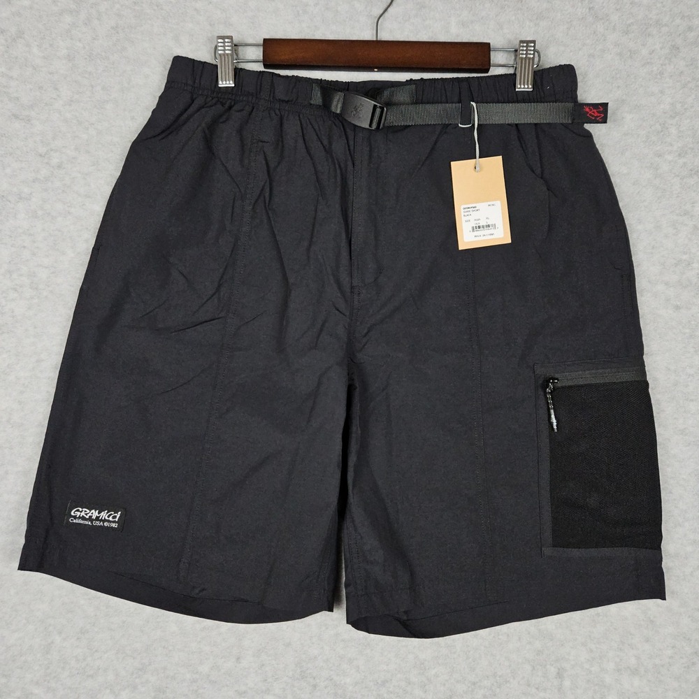 Gramicci (Men's Large) Black Guide G Shorts Belted Hiking Outdoor Cargo Utility